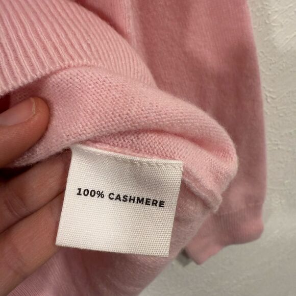 Lingua Franca “We Won’t Go Back” Pink Cashmere Sweater XS NWT - Picture 7 of 9